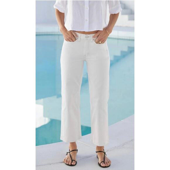 Ayr The Easy Easy Jeans Size 28 Sea Salt Off White Cream Relaxed Straight Denim - Picture 1 of 14